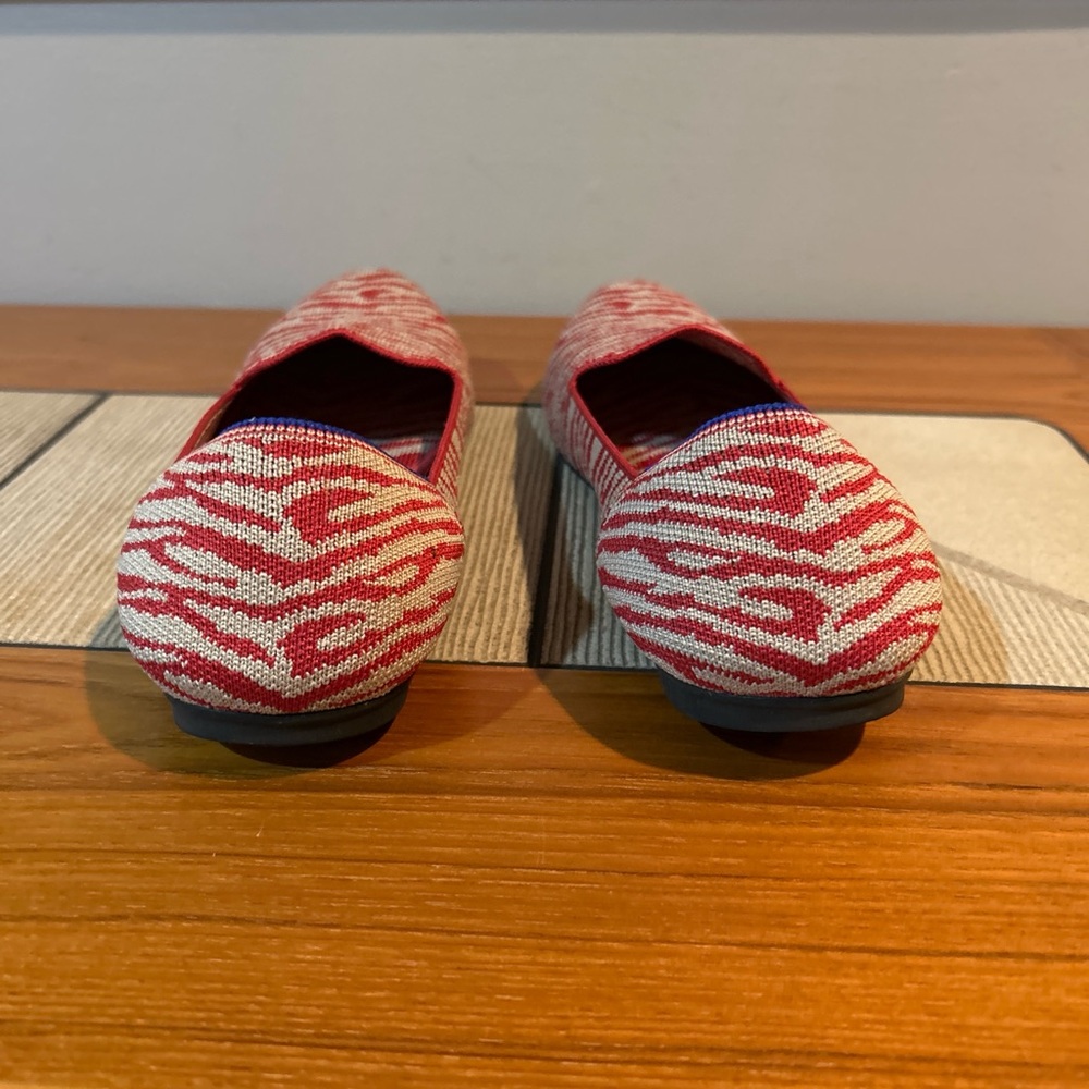 Rothy's Red and Cream Zebra Flats - Picture 4 of 4